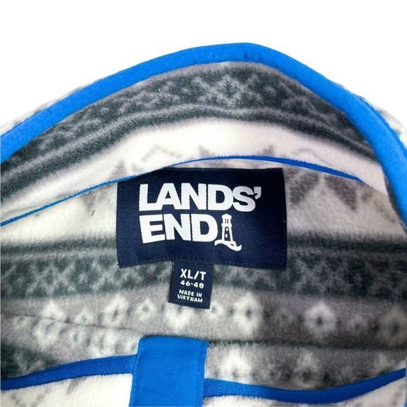 Lands End Winter Fleece Snap Neck Pullover- Men’s Size XL Tall- EUC - Picture 3 of 7